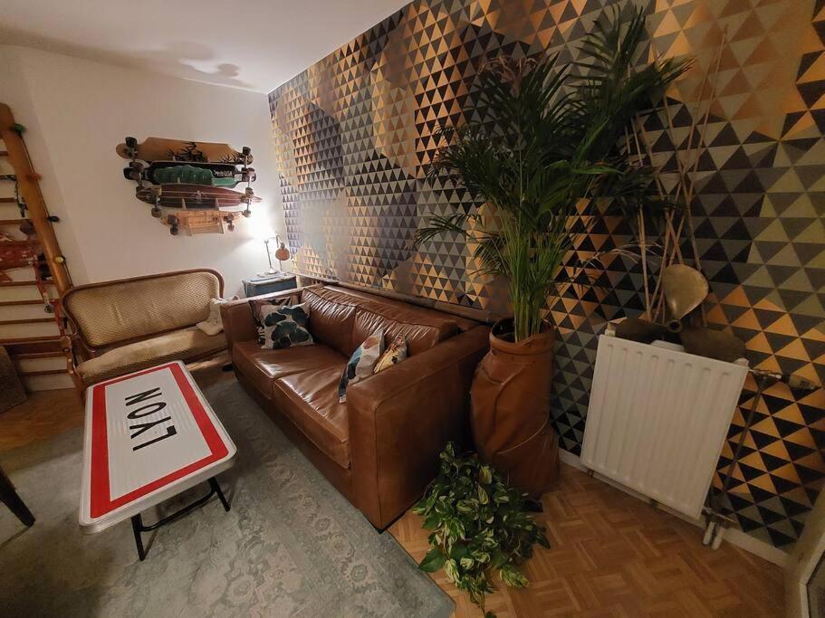 Le Cosy-Chic - T3 Balneo A Villeurbanne / Lyon Luaran gambar